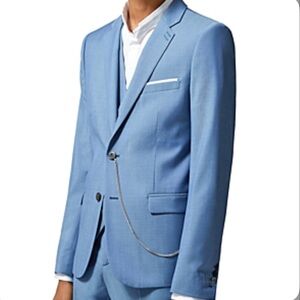 $690 msrp nwt The Kooples men’s wool slim fit Blue Blazer sz 50 Eur